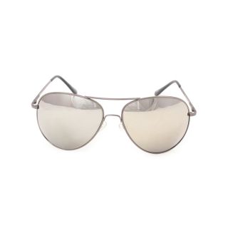 Fashion Oversized Aviator Sunglasses Black Frame Mirror Reflected Lens 