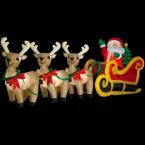 Home Accents Holiday 16 ft. Inflatable Giant Lighted Sleigh with 