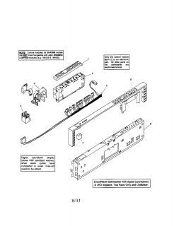 Model # SHX56B06UC 14 (FD8211) Bosch Dishwasher   Fascia panel (18 