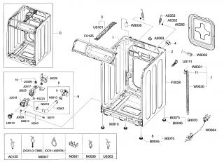 SAMSUNG Washer Main assy Parts  Model WF219ANW/XAA  PartsDirect 