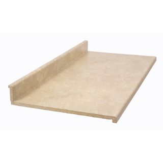 Shop BELANGER Fine Laminate Countertops 6 ft Travertine Laminate 