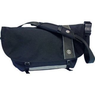 Crumpler Fux Deluxe Messenger Bag, Large (Black, with Gun Metal and 
