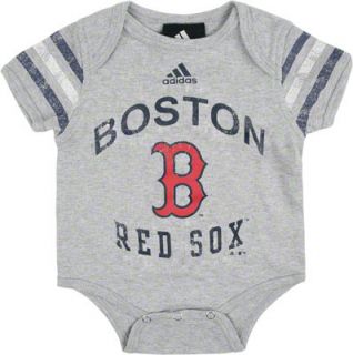 Boston Red Sox Newborn Grey Foldover Neck Creeper 