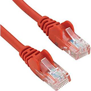 Staples 14 CAT5e Patch Cable   Red  