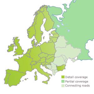 Strade di collegamento per tutti i paesi dellEuropa centrale e Russia 