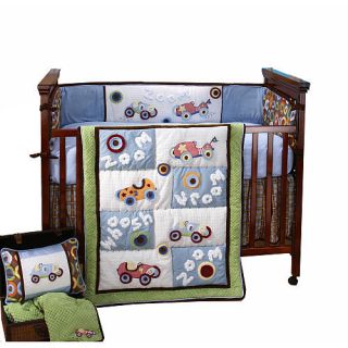 Kimberly Grant Zoom Zoom 4 Piece Crib Bedding Set