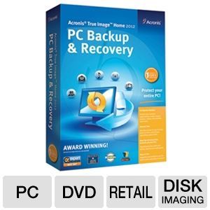Acronis 8086646 True Image Home 2012 PC Backup & Recovery Software at 