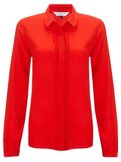 Buy COLLECTION by John Lewis Peter Pan Collar Silk Blouse, Fiery Red 