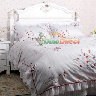 Wholesale Plum Cotton Lace Bedding Bed in a Bag   