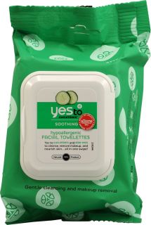 Yes To Inc Yes to Cucumbers Hypoallergenic Facial Towelettes    30 