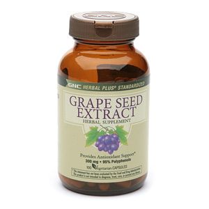 Buy GNC Herbal Plus Grape Seed Extract, 300mg, Vegetarian Capsules 