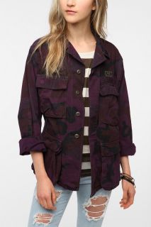 Urban Renewal Over Dyed Camo Jacket   Urban Outfitters