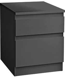 Buy Hygena Harpur High Gloss Bedside Cabinet   Black at Argos.co.uk 