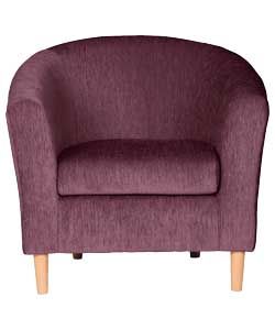 Buy Velvet Chenille Tub Chair   Aubergine at Argos.co.uk   Your Online 