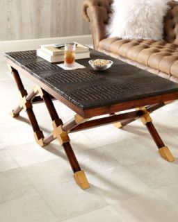 John richard Collection Campaign Coffee Table   The Horchow 