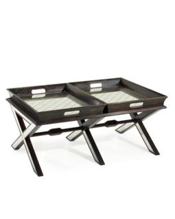 John richard Collection Coffee Table with Butler Trays   The Horchow 