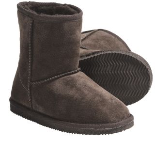 Lamo Suede Sheepskin Boots (For Youth, Boys and Girls) in Chocolate