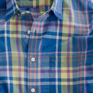 Indian cotton shirt in Shepley plaid   Indian Cotton Plaid Shirts 