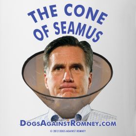 Official Dogs Against Romney Cone of Seamus Mug  Official Dogs 