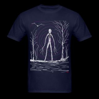 creepy slender man T Shirts