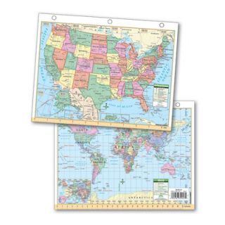 Universal Map US & World Notebook Maps 
