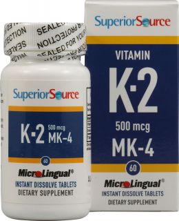 Superior Source Vitamin K2    500 mcg   60 Instant Dissolve Tablets 