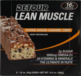 Forward Foods Detour Lean Muscle Whey Protein Bars Cookie Dough 