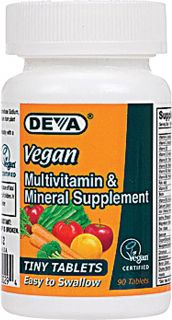 Deva Vegan Multivitamin and Mineral Supplement    90 Tiny Tablets 