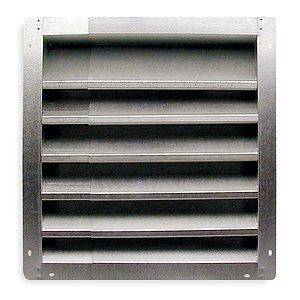 DAYTON ELECTRIC MANUFACTURING CO. Louver,Intake,12 18 In,Galvanized 