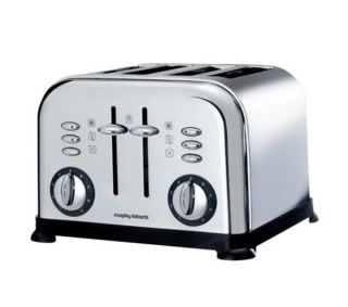 MORPHY RICHARDS Accents 44039 4 Slice Toaster   Polished Stainless 