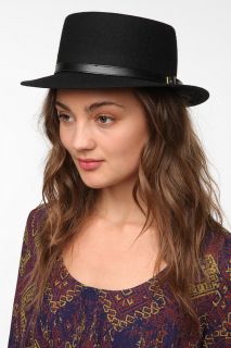 Deena & Ozzy Wool Boater Hat   Urban Outfitters