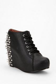 Jeffrey Campbell X UO Spiked 99 Tie Wedge   Urban Outfitters