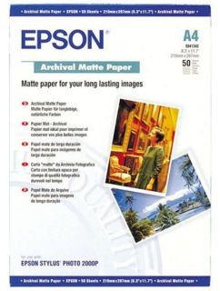 Epson Archival Matte Paper A4  50 Sheets  Ebuyer