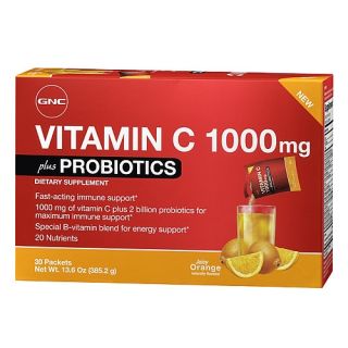 Buy the GNC Vitamin C 1000mg plus Probiotics   Orange on http//www 