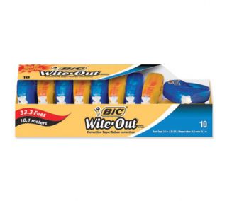 BIC Wite Out EZ Correct Correction Tape 10 Pack