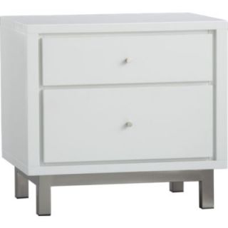 Cubix 2 Drawer Nightstand Available in White $399.00