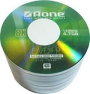 Aone AONEDVD+R 8x Full Face Printable 4.7GB DVD+R  50  Ebuyer