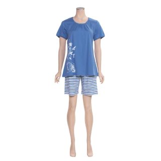 Calida Morning Glow Short Pajamas   Interlock Cotton, Short Sleeve 