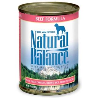 Home Dog Food Natural Balance Ultra Premium Beef Formula Canned Dog 