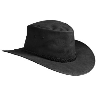 Sydney Oilskin Clothing Colonial Leather Hat (For Men and Women) in 
