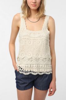 Pins and Needles Crochet Tank Top   Urban Outfitters