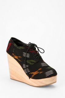 Deena & Ozzy Lace Up Oxford Wedge   Urban Outfitters