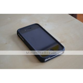 Silikon Schutzhülle für iPhone 4 (Schwarz)