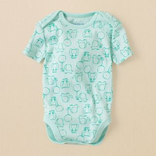 newborn   layette   elephant print bodysuit  Childrens Clothing 