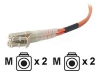 Belkin LC Multimode Duplex Fibre Patch Cable (Orange) 10m  Ebuyer