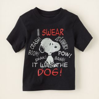 baby boy   Snoopy graphic tee  Childrens Clothing  Kids Clothes 