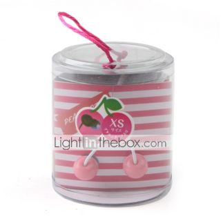 USD $ 1.49   Cherry In Ear Stereo Earphone for /MP4 (Pink), Free 