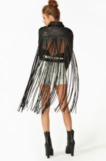 ASCII Leather Moto Jacket   Fringe in Whats New Clothes Outerwear 