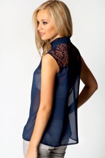  Clothing  Tops  Day Tops  Vivienne Lace Sleeveless 