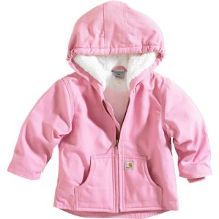 Carhartt Toddler Girls Redwood Sherpa Lined Duck Jacket   Pink